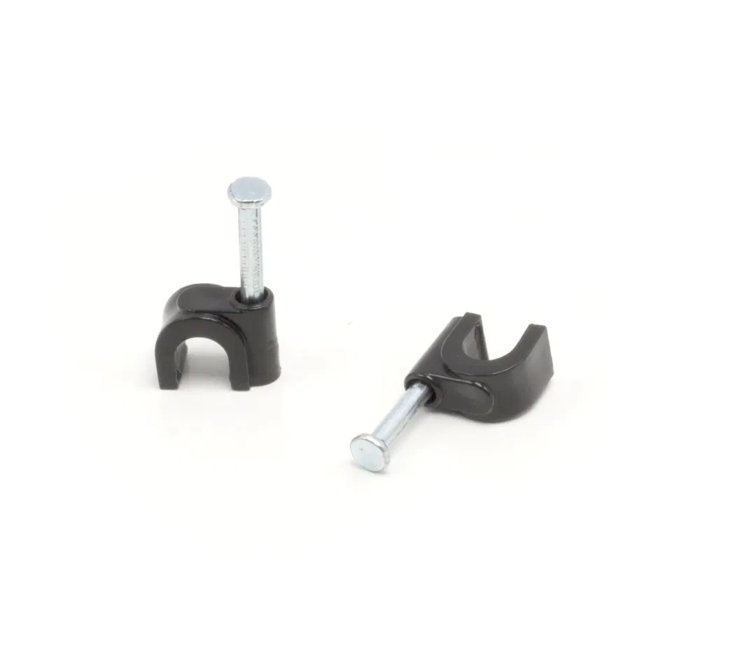 Single Coaxial Cable Clips CAT6 Electrical Wire Nail