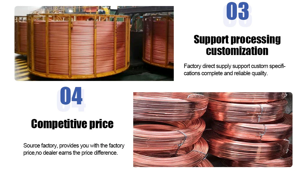 C10100, C10200, C10300, C10400, C10500, C10700, C10800, C10910 Hard Drawn Annealed Bare Copper Earth Ground Wire