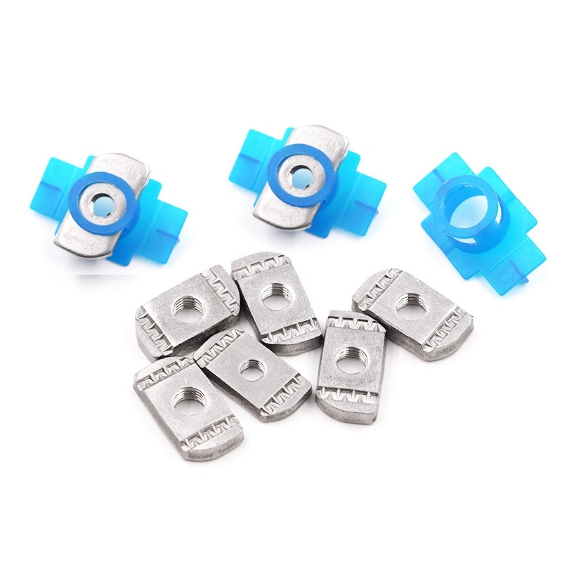 Carbon Steel White Zinc Hot DIP Galvanized M6 M8 M10 M12 Blue Plastic Wing Nut for C Channel Cable Tray Support System Nut