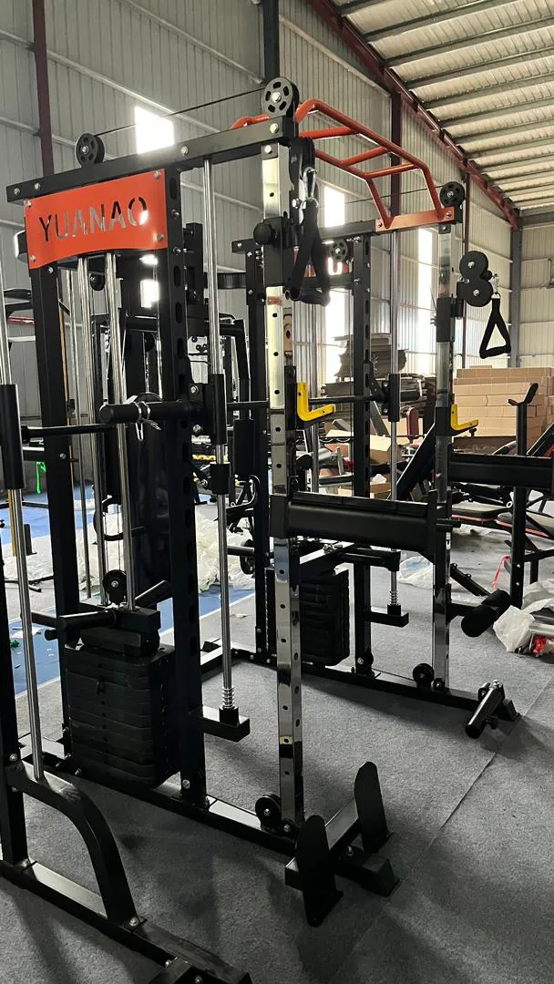 Gym Fitness Smith Machine Multi Functional Trainer Cable Machine Power Rack Cage Bench Press Chest Press Gym Squat Rack