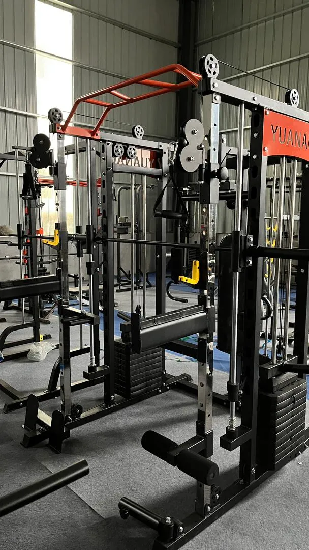 Gym Fitness Smith Machine Multi Functional Trainer Cable Machine Power Rack Cage Bench Press Chest Press Gym Squat Rack