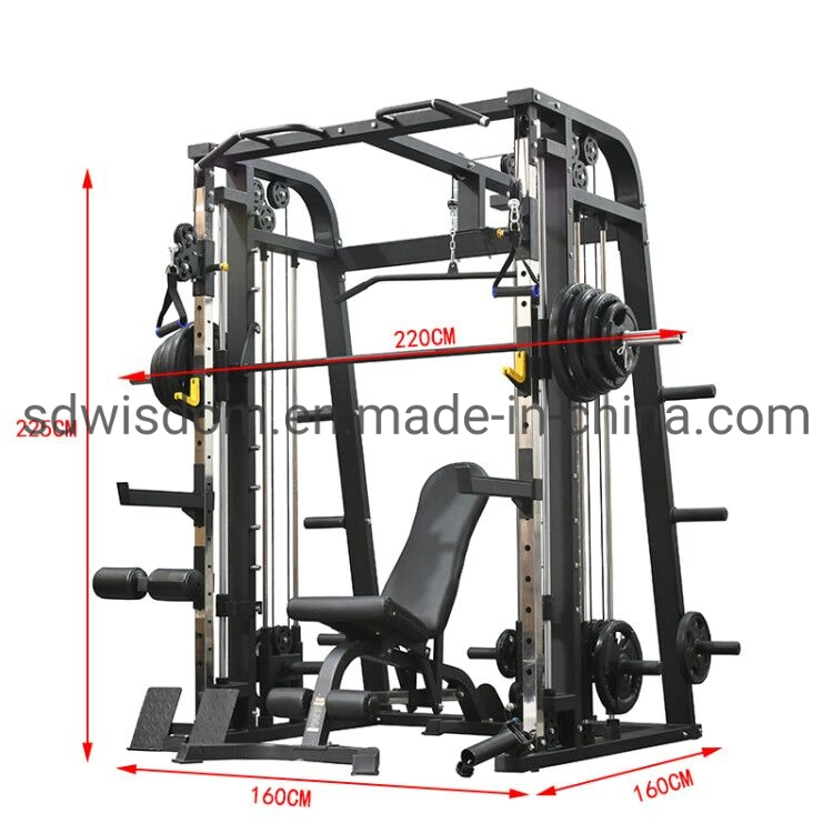 F9019 Commercial Gym Fitness Equipment Cable Multi Functional Trainer Home Gym Smith Machine Squat Rack /Power Rack