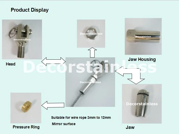 Stainless Steel Swageless Terminal with Wood Screw