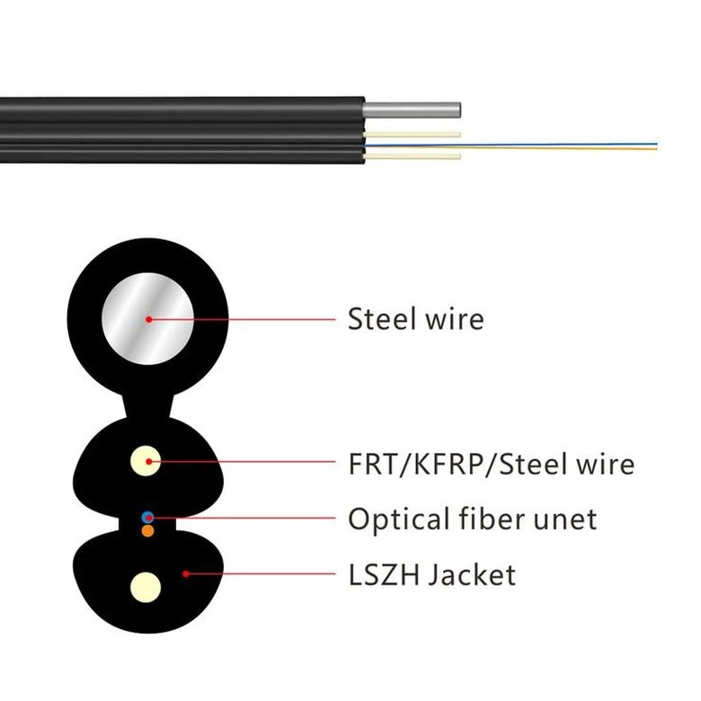 FTTH Outdoor Anatel Certificate Single Mode Fibra Optica Fiber Optical Coaxial Cable