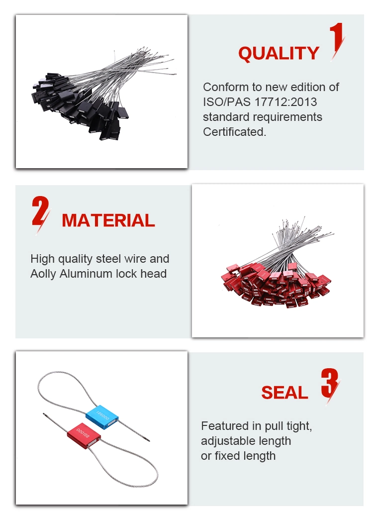 Metal Wire Tightening Type Small Cable Lock Steel Wire Container Security Seals