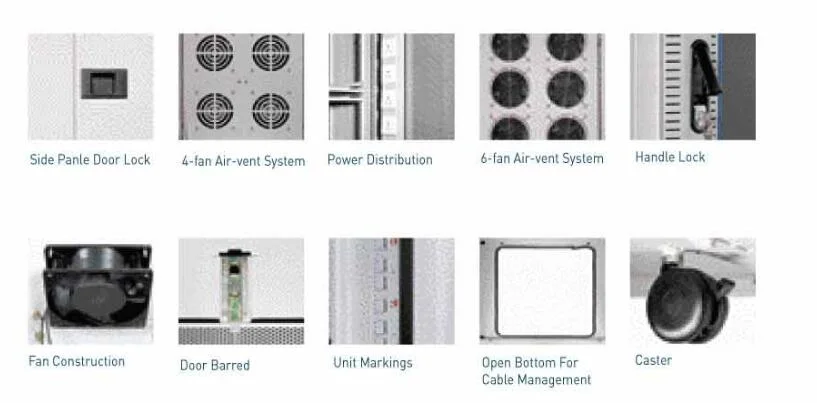 China Network Integration System Webber Vertical Cable Manager Computer Racks