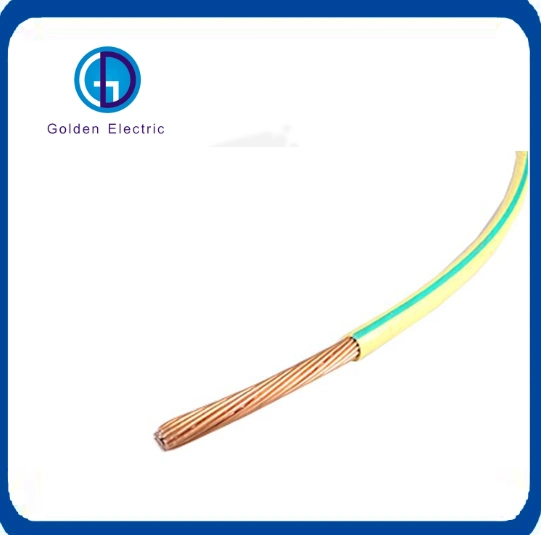 Chinese Supplier Custom Green Yellow BV Insulated Ground Wire Copper Conductor Electric Wire and Cable Electrical