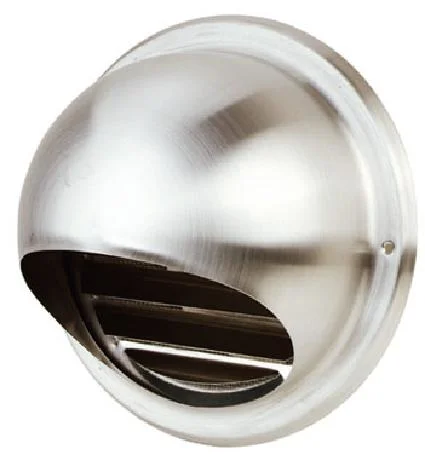 HVAC Stainless Steel Metal Round Vent Louvres with Mesh