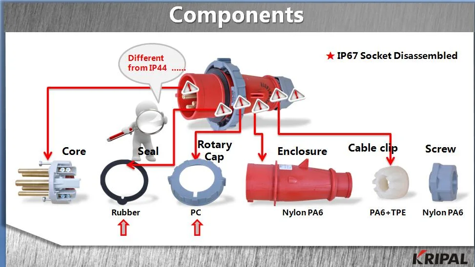 Zhejiang Australian Industrial Straight Plug 220V Cable Connector