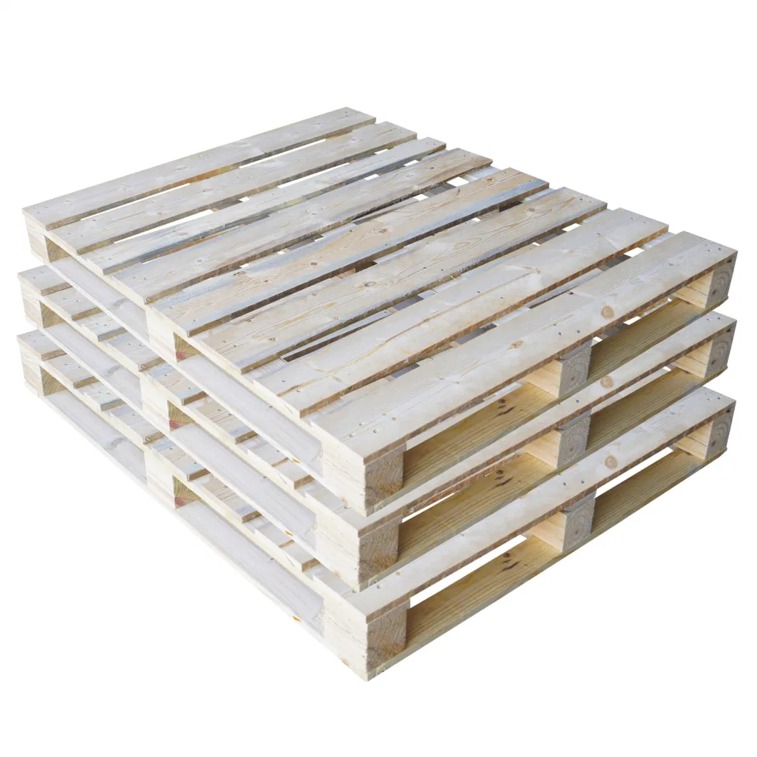 4 Way Entry Wood Reinforced Durable Wood Pallet for Warehouse Storage