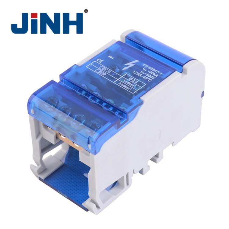 Jinh 415 DIN Rail High Current Copper Terminal Block Power Distribution Box