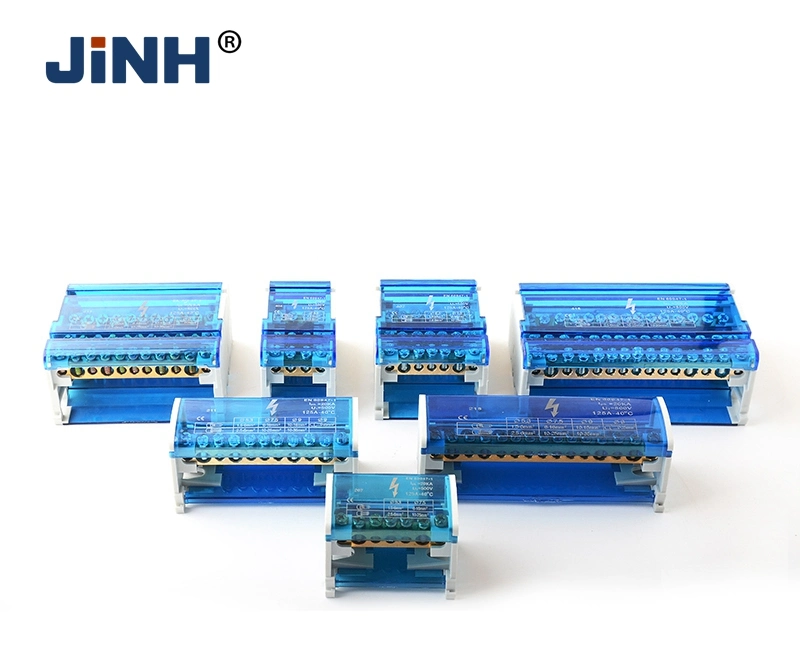 Jinh 415 DIN Rail High Current Copper Terminal Block Power Distribution Box