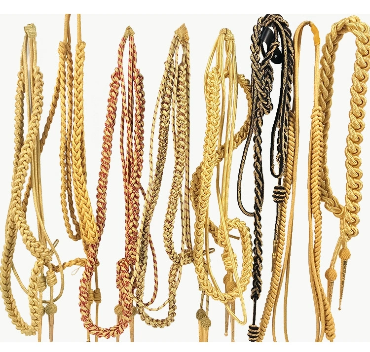 Kango Military Aiguillette Gilded Cords Worn by Officers and Soldiers