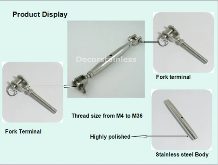 Marine Stainless Steel Turnbuckle Rigging Screw