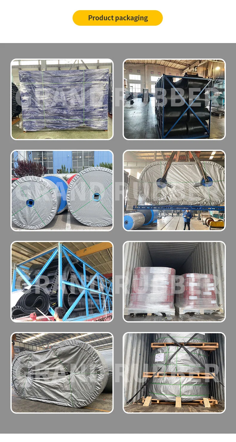 Ep Polyester Steel Cord Heat Fire Flame Oil Acid Alkali Impact Wear Resistant Rip-Stop Chevron Straight Warp Sidewall Pipe Rubber Conveyor Belt Used to Coke