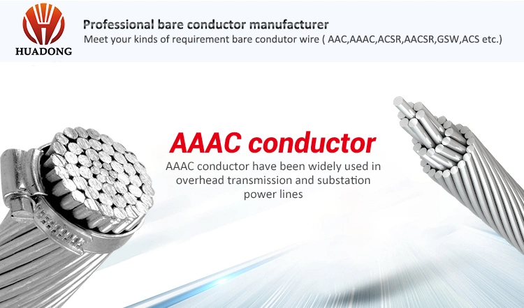 Bare Core Aluminum / Copper Conductor Ground Wire Earth Wire ACSR AAAC Acar Aasc ACSR AAC Conductor Cable