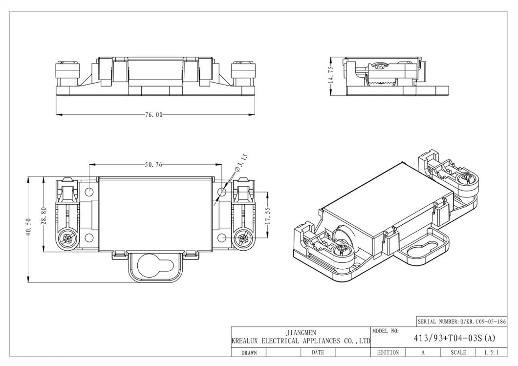 IP44 Connection Box with Screwed Terminal Block