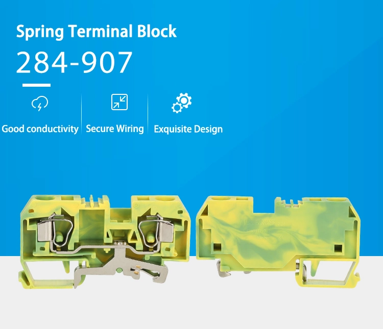 284-907 10mm Yellow Green Grounding Terminals