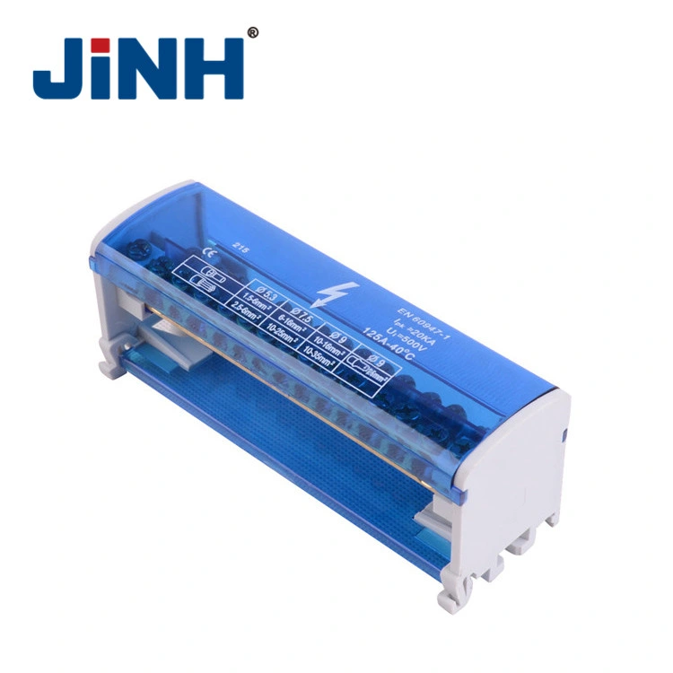 Jinh 415 DIN Rail High Current Copper Terminal Block Power Distribution Box