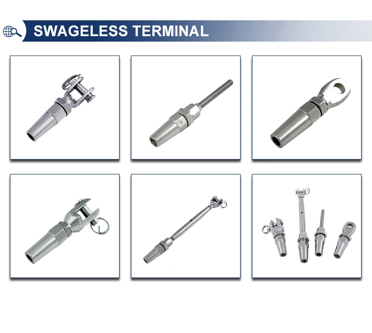 Stainless Steel Closed Body Swageless Turnbuckle Wood Screw