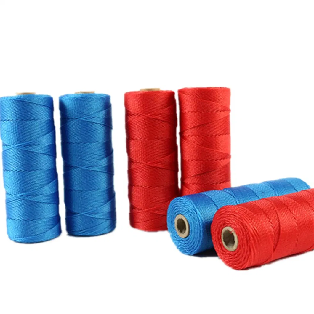 Factory Hot Selling Customized Size 380d Plastic String Fishing Net Twine Twisted PE Polyethylene Twine