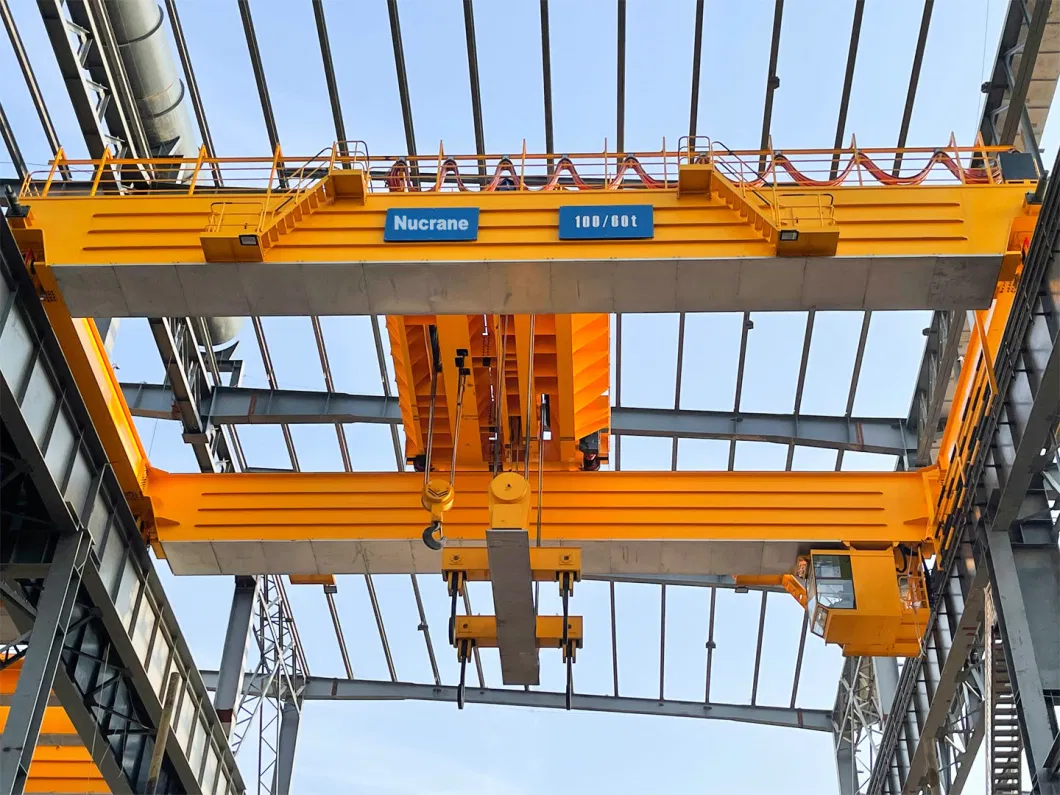 Qd Model 30 Ton Double Girder Overhead Hook Bridge Crane