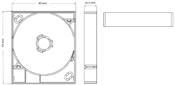 FTTH Terminal Box Optical Wall Outlet Box Fiber Optic Rosetta