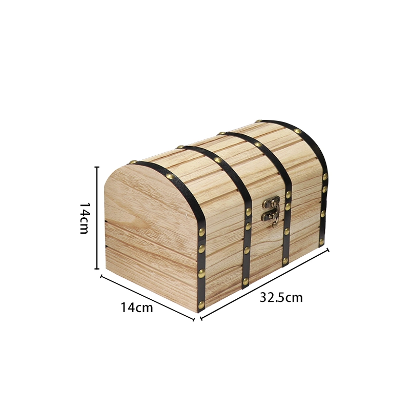 Wooden Box Bottle Packaging Jewelry Boxes with Lock Wood Storage Box