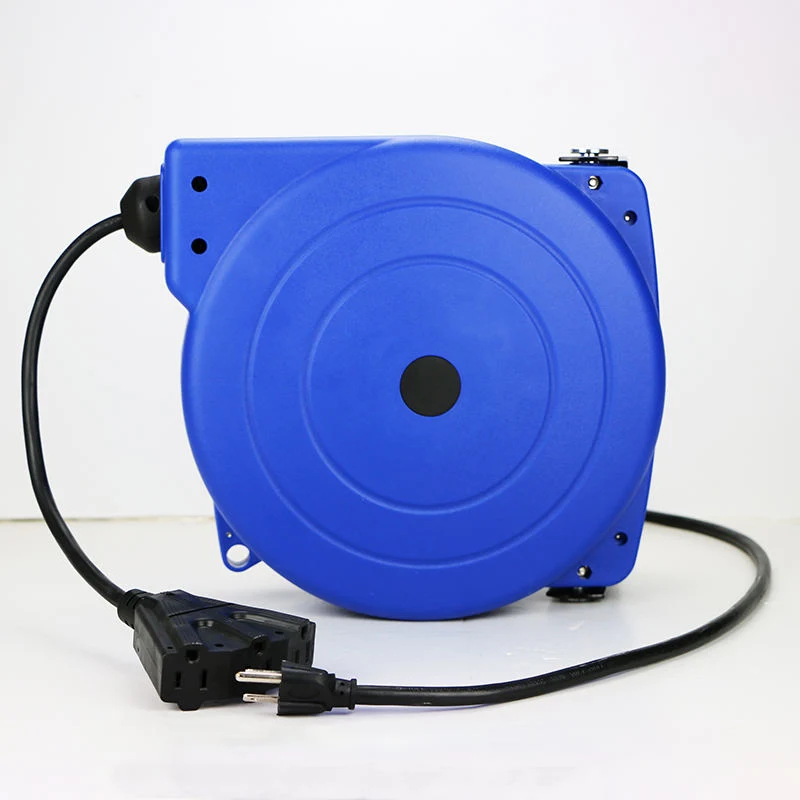 Retractable Auto Electric Hose Wall Mounted Industrial Enclose Cable Reel