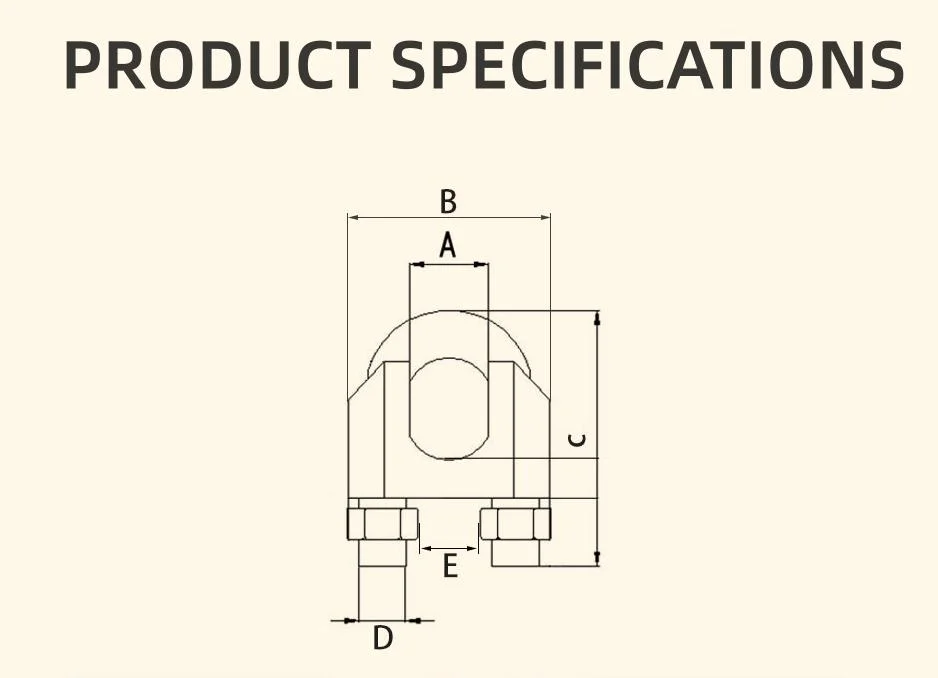 Manufacturer Wire Rope Cable Clamps