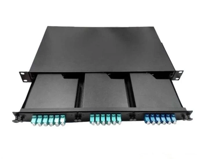 Optical Fiber 72 Port Fiber Optic Patch Panel 3X24 Core Cassette Module 1u 19 Rack Mounted