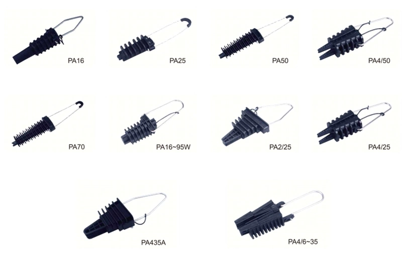PA1500 Wedge Shape Anchor Clamp Tension Plastic Dead End Clamp
