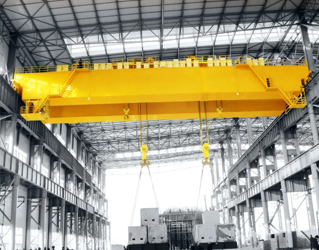 Qd Model 30 Ton Double Girder Overhead Hook Bridge Crane