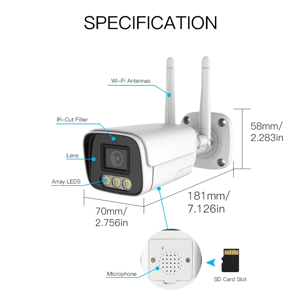 WiFi Smart Security 2MP 1080P Camera