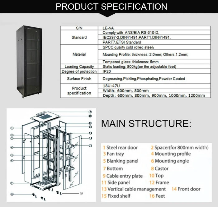 19 Inch Small Network Switch Rack