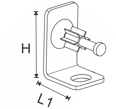 FTTH Fitting Steel Bracket Nail Aerial Cable Wall Anchoring Point Setting Hardware