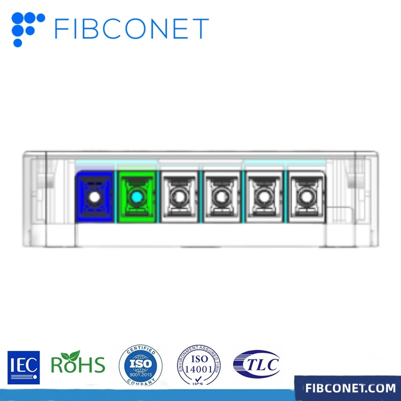 Waterproof IP68 1 in/8 Ports out Terminal Junction Box with Splice Tray and Cable Management System