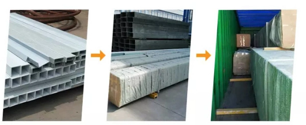 High Strength Fiberglass FRP GRP Pultruded Profile for Bracket Support