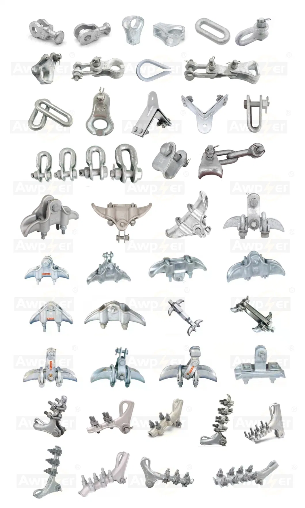 Nld 4 Series Galvanized Tension Clamp /Bolt Type Strain Clamp