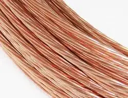 Stranded Wire Flexible Braid Ground Wire Electric Earthing Connection Bare Copper or Copper Clad Steel 70mm2 Bare Copper Wire