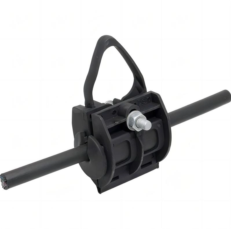 ADSS Plastic Suspension Clamp with Rubber Fiber Optical Cable Connect Clamp