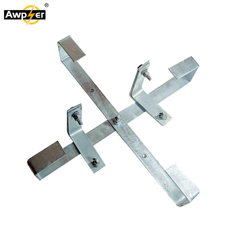 ADSS Opgw Power Accessories Galvanized Steel Cable Fittings Adjustable Cable Clip Cable Storage Rack Bracket for Pole