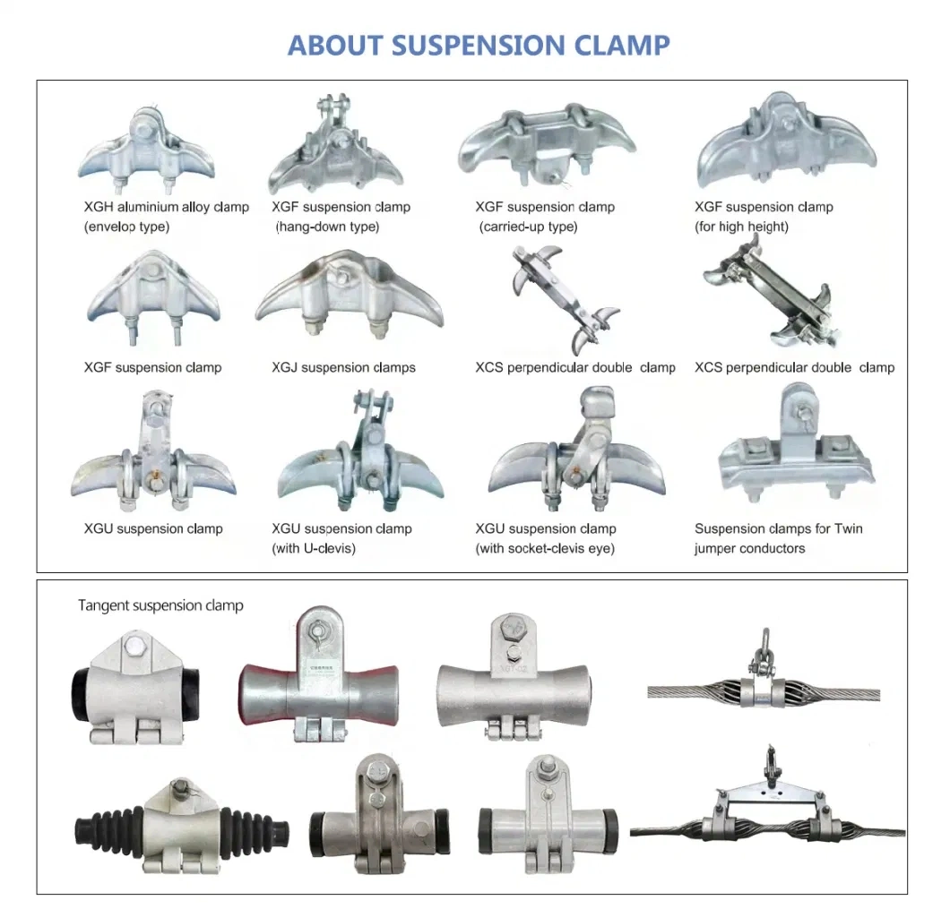 Hot DIP Galvanized Aluminum Alloy Suspension Clevis Clamp for Pole Line Hardware