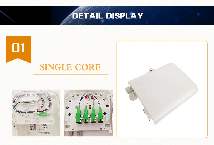 1X8 Fiber Optical Distribution Box 8 Core FTTH Terminal Box 8 F Caixa CTO Box