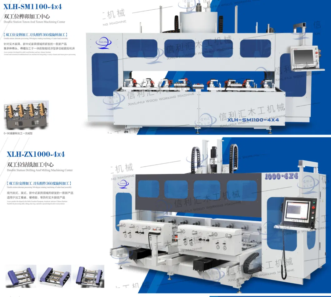 Kitchen Cabinet Shaping Machine Multi Heads CNC Router Machine Carving Drilling Machine for Panel Based Furniture Processing Center Production Line