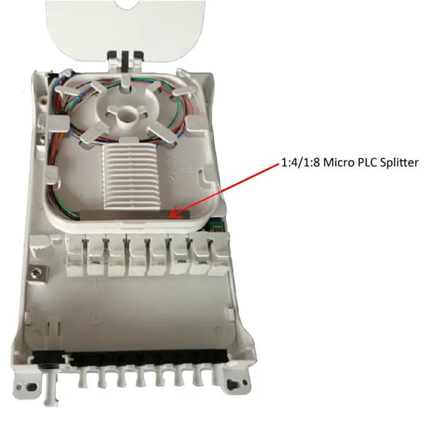 FTTX Access Networks Special Type Fiber Optic Splitter Terminal Closure New Nap 8xSC Fiber Optic Terminal Box