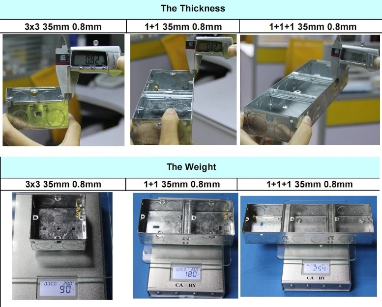 Metal Electrical Iron Junction Box with Earth Terminal Gi Box