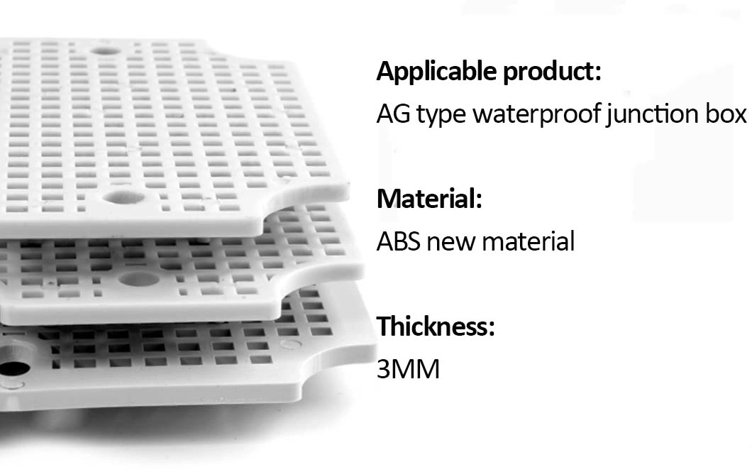 PC Waterproof Box Supporting Bottom Plate Junction Box Plastic Plate Cable Junction Box Bottom Plate