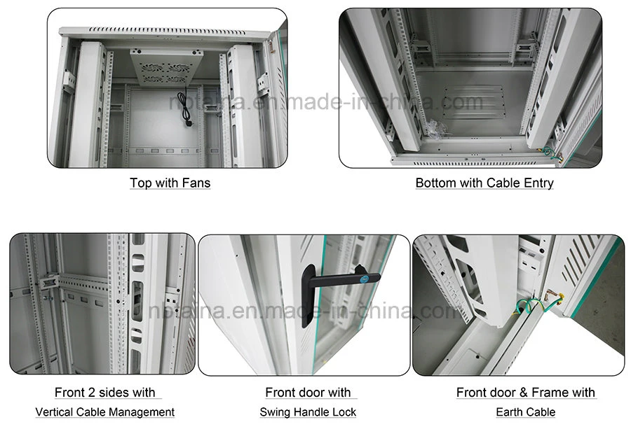 42u 800*800 Server Network Rack with 2 PCS Vertical Cable Management