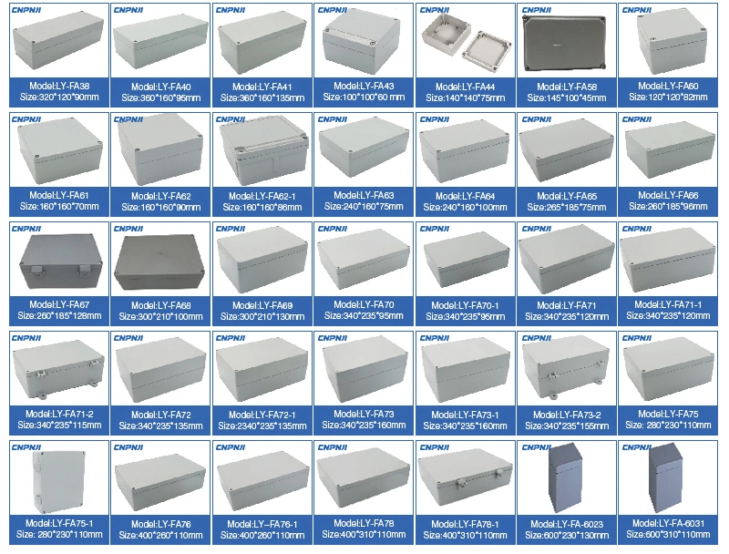 Power Supply Box Enclosure Aluminium Electric Cable Junction Distribution Enclosure Electrical Box